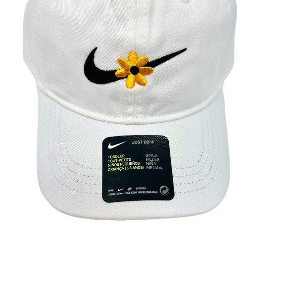 Nike Toddler Girls Floral White Cap 🌼 - Picture 2 of 6